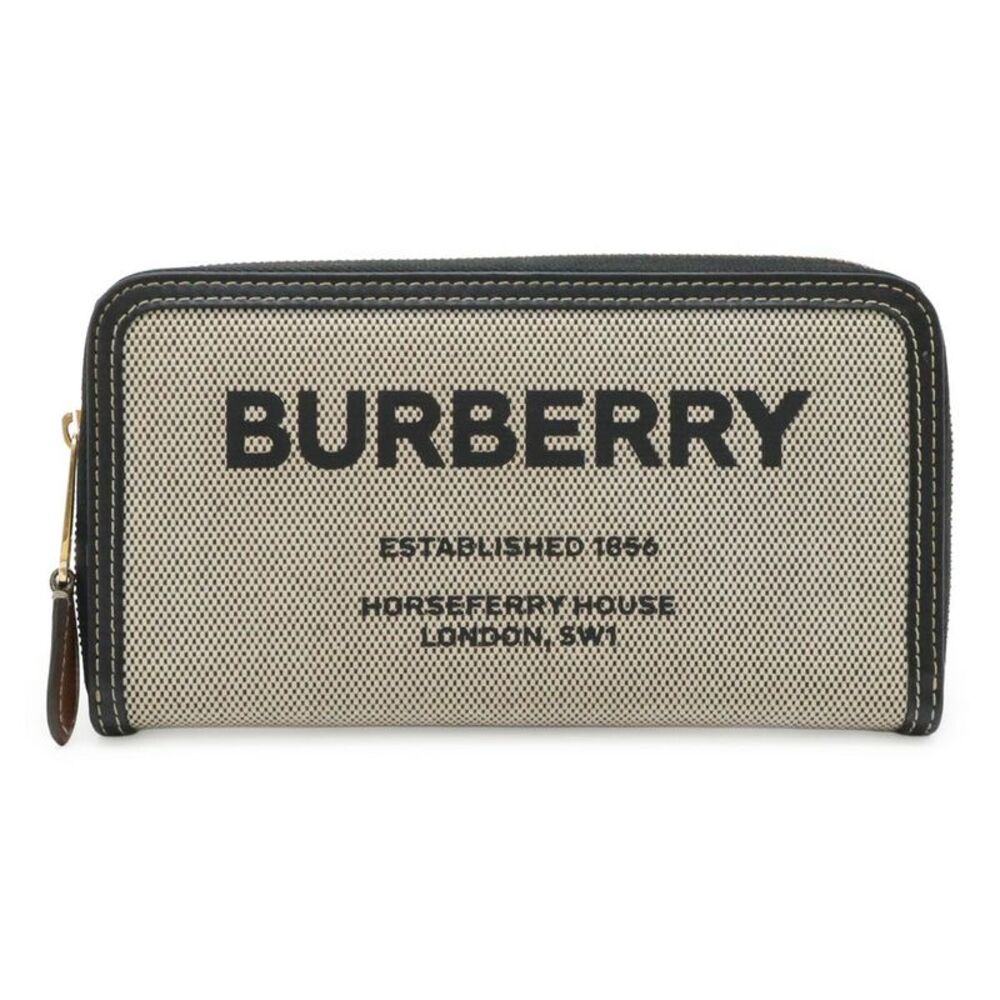 Burberry Elmore Canvas Leather Zip Wallet - Picture 1 of 9
